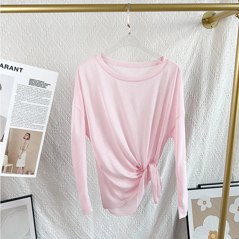 Women's Gym Clothing Summer Yoga Shirts & Blouses Fitness Sport Running T-shirt Female Short Sleeve Workout Tops Long Sleeve👚