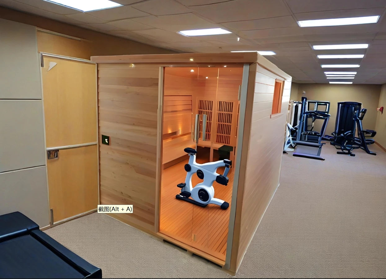 Infrared Workout Sauna Room for Gym or Fitness Studio Commercial Use Sauna