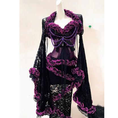 Gothic Tank Tops Punk Tank Tops LolitaTank Tops Kawaii Tank Tops y2k clothes vintage Tops Lace harajuku Tank Tops gothic clothes