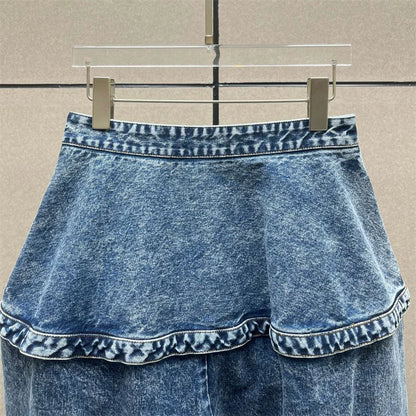 Women's jeans New retro washed women's pants for summer 2025 y2k pure cotton straight leg pants Low waist loose wide leg pants