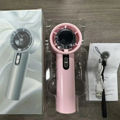Xiaomi 2025 Handheld high-speed fan USB charging mini portable 100 speed turbo violent small fan 3000mAh For Sport