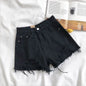 Korean Denim Shorts Women Summer Fashion Casual High Waist Ripped Jeans Pocket Tassel Y2K Hot Pants Streetwear Blue Trousers