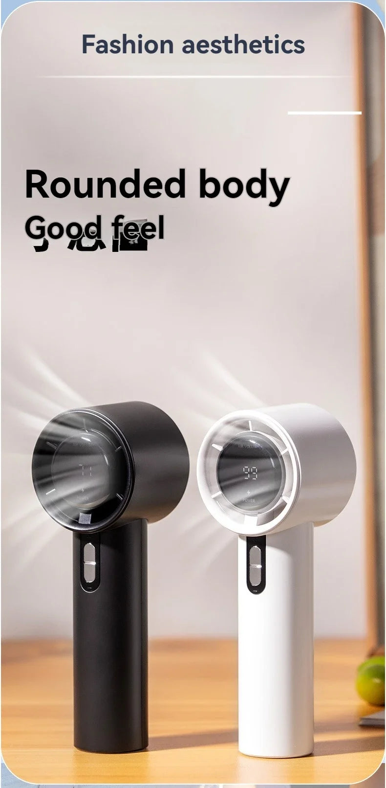 Xiaomi 2025 Handheld high-speed fan USB charging mini portable 100 speed turbo violent small fan 3000mAh For Sport