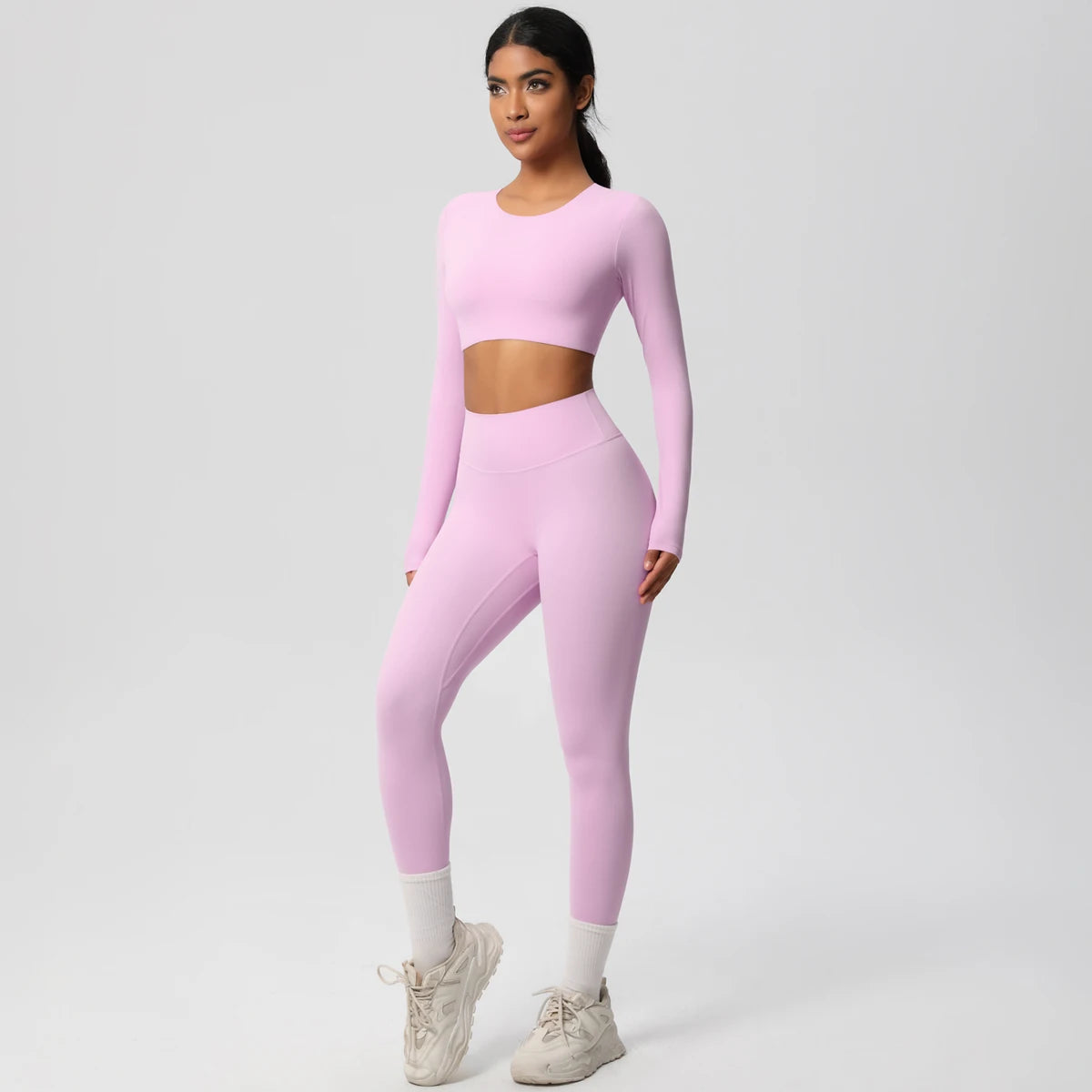 Yoga Suit Sports Set Gym Push Up Shockproof High Intensity Pilates Clothes Women Breathable Quick Drying Women's Yoga Pants