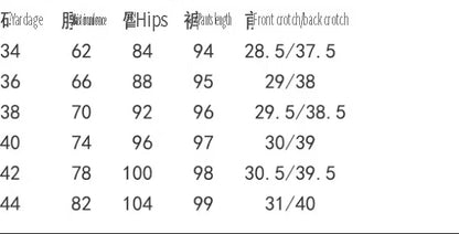 European, American, Spanish original single women's jeans, contrasting color print, elastic casual designer style cropped pants