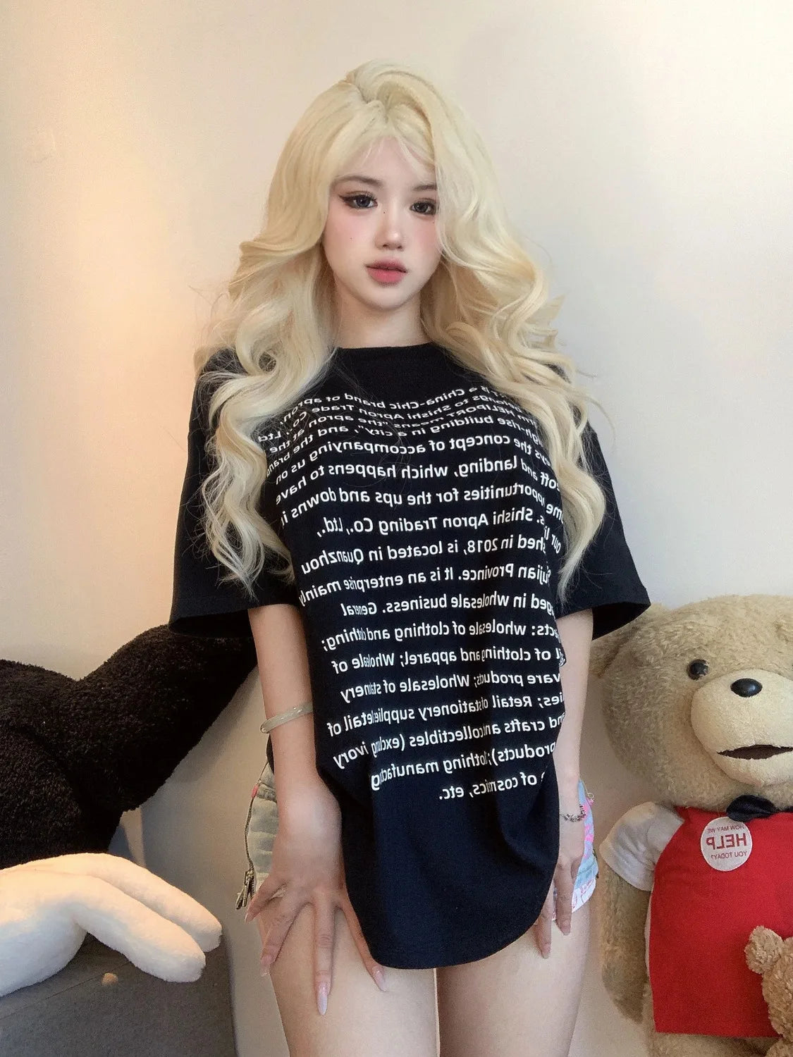 Low Waist Jeans Outdoor Open Crotch Sex Pants Women's Cute Letters Printed Ins Sheath Split Mini Shorts Denim ripped