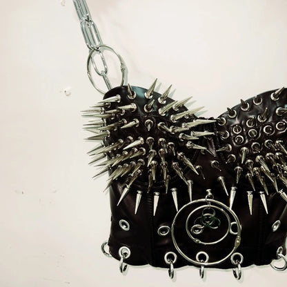 Rivets Tank Tops gothic clothes y2k crop top Cross Tops Gothic Tank Tops Punk Tank Tops Skull top vintage tops y2k fashion