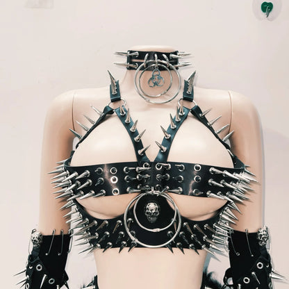 Skull top vintage tops Gothic Tank Tops Punk  Tops y2k clothes y2k crop top gothic clothes y2k top harajuku Tank Tops rivet Tops