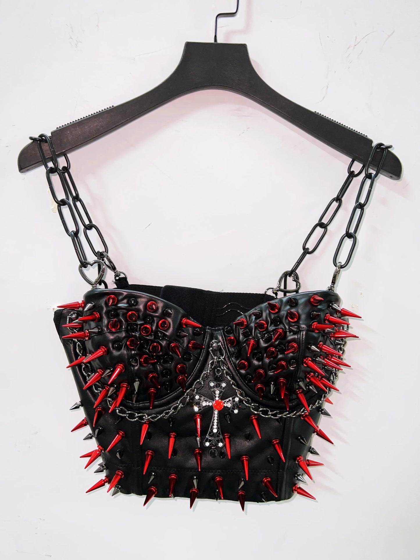 Cross Tops e girl clothes Gothic Tank Tops Punk Tank Tops  vintage tops y2k clothes y2k crop top gothic clothesRivets Tank Tops