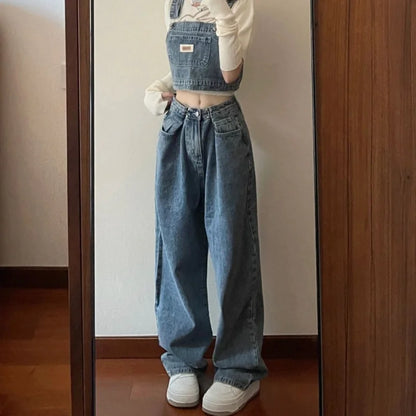 Women's Pants Vintage Denim Newjeans Baggy Jeans Woman High Waist Female Clothing Korean Fashion Streetwear Y2k Clothes
