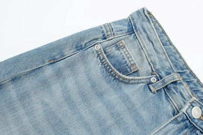 HH Jeans For Women 2023 Worn In All Seasons Denim 4 Colors Long Trousers Female Cool High Street Women's Wide Leg Pants