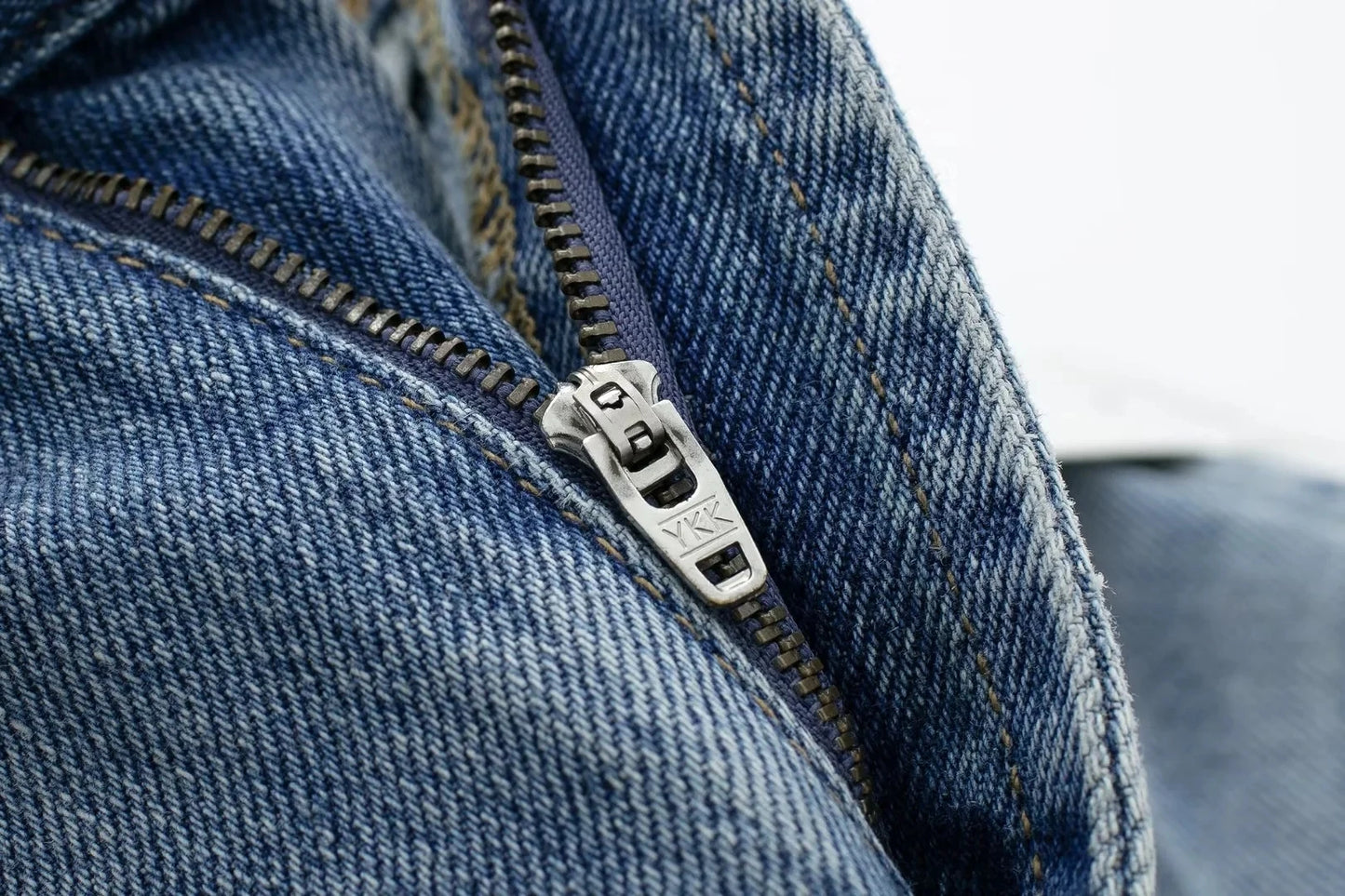 HH Female Fashion Denim Jeans Loose Solid Long Pants With Gradient All Match Streetwear Mujer Casual Baggy Chic Trousers