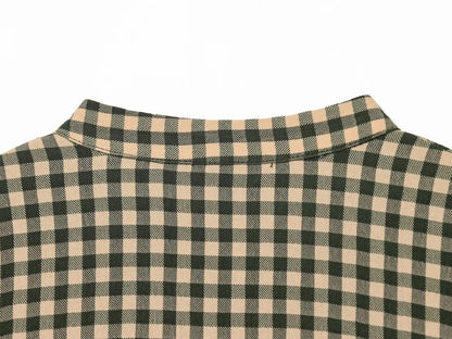 Women Blouses Tops Spring New Fashion Plaid Layered Elegant Women's Shirts Tops Chic Street Single-breasted Tops