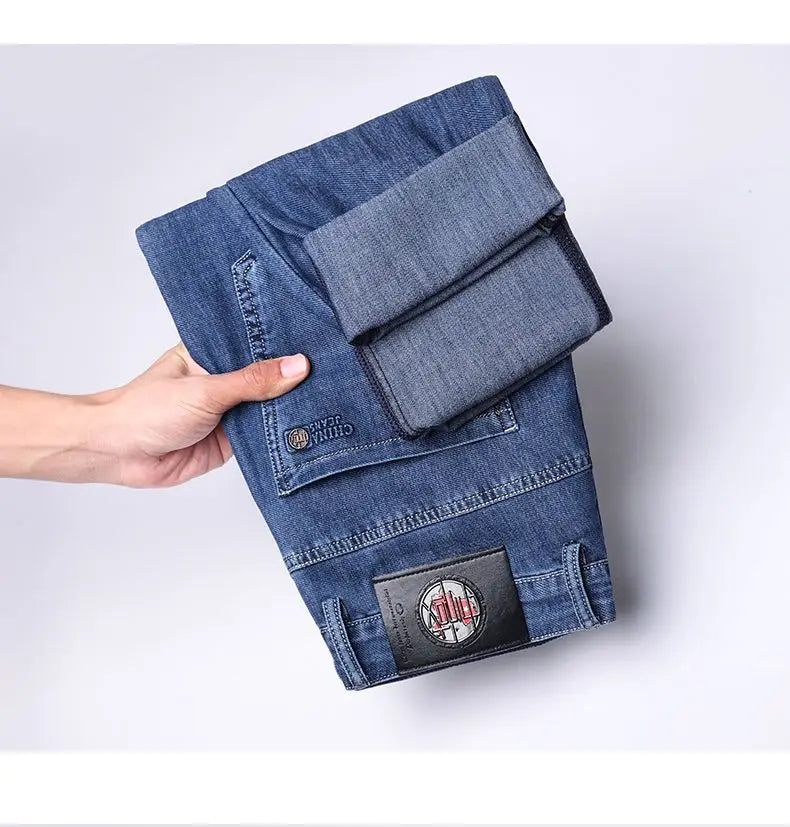 Men's New Fashion Business Jeans for Autumn and Winter  Classic Style Casual Stretch Slim Jeans  Men's Brand Jeans Jeans Pants