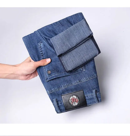 Men's New Fashion Business Jeans for Autumn and Winter  Classic Style Casual Stretch Slim Jeans  Men's Brand Jeans Jeans Pants