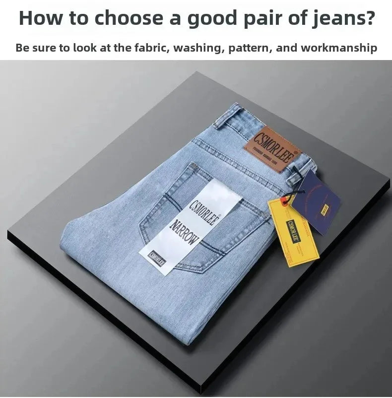 2025 Brand Jeans Summer Style Utr Thin Light  Men's Jeans Fashion Male Casual Denim Men's Jeans Slim Wholesale Jeans