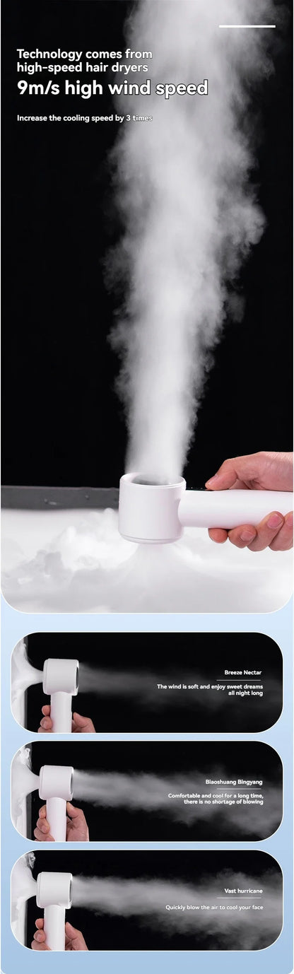 Xiaomi 2025 Handheld high-speed fan USB charging mini portable 100 speed turbo violent small fan 3000mAh For Sport