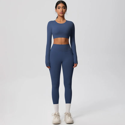 Yoga Suit Sports Set Gym Push Up Shockproof High Intensity Pilates Clothes Women Breathable Quick Drying Women's Yoga Pants