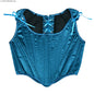 Corset Tops for Women Renaissance Boned Overbust Bustier Corset Top