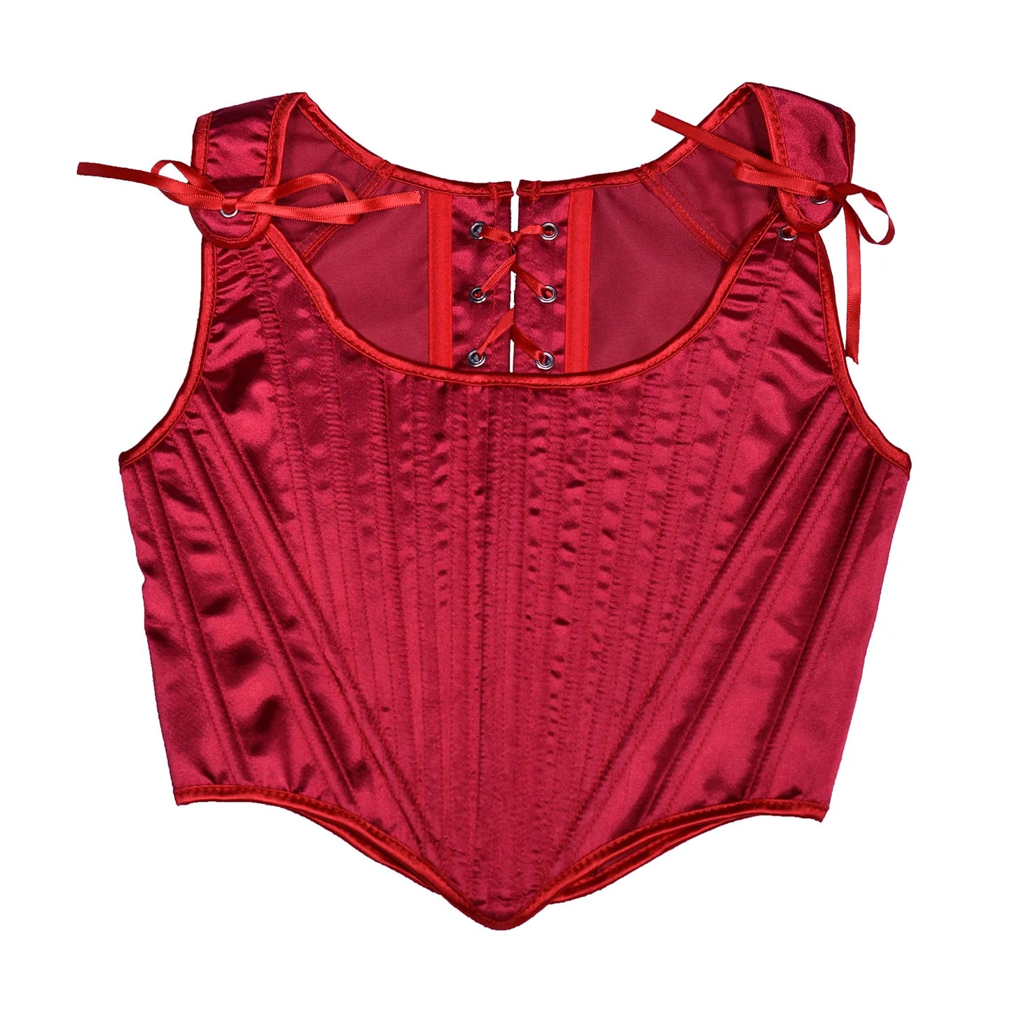 Corset Tops for Women Renaissance Boned Overbust Bustier Corset Top