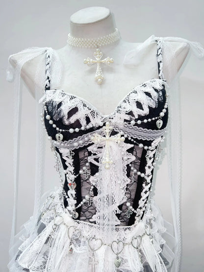 vintage tops  fairy grungey2k crop topLolitaTank Tops Kawaii Tank Tops Gothic Tank Tops gothic clothes e girl clothes Lace Tops