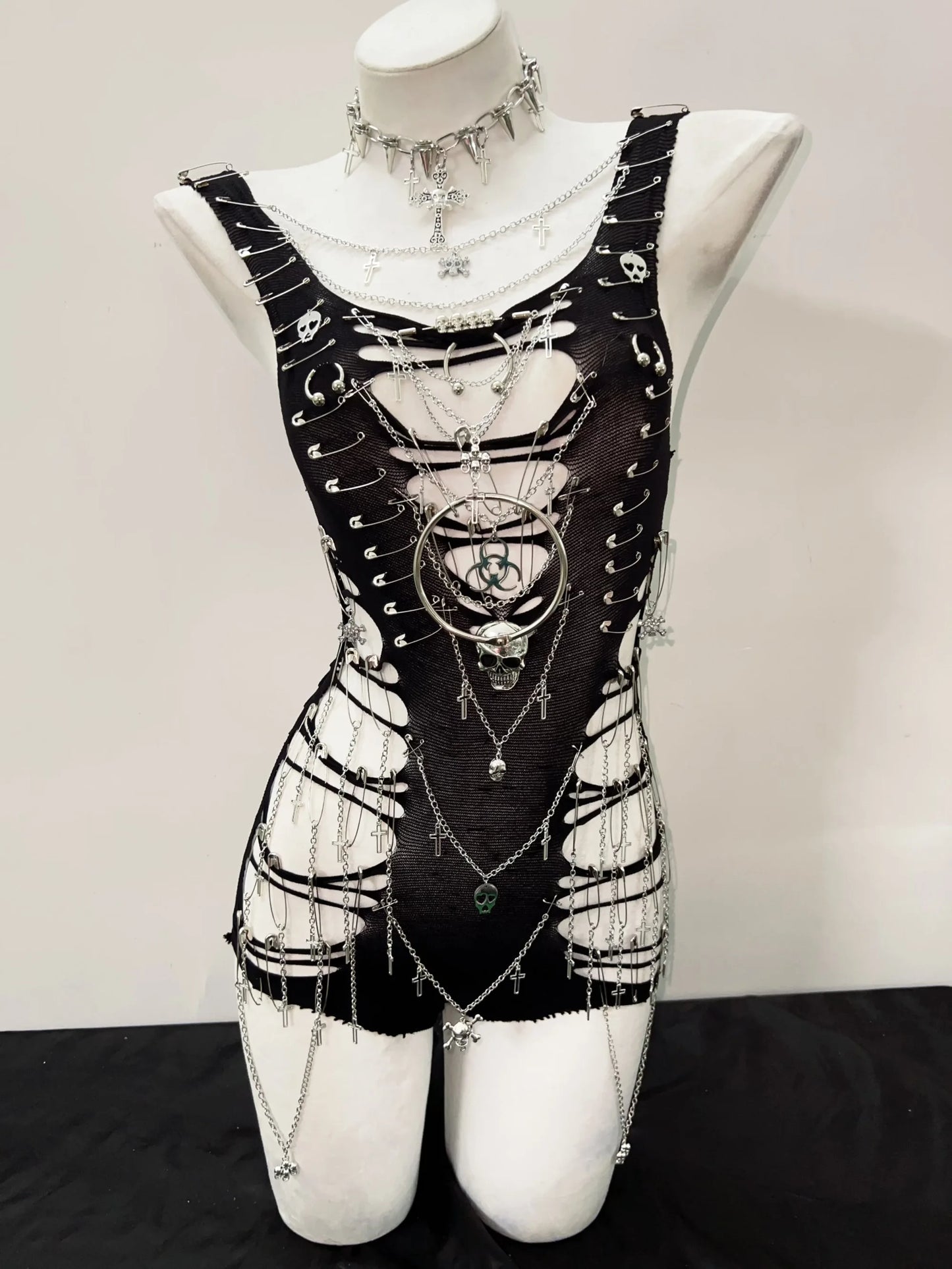 Gothic Tank Tops Punk Tops y2k fashion Cross Tops bustier top y2k crop tops gothic clothes Skull top fairy grunge y2k clothes