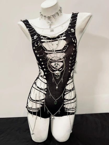 Gothic Tank Tops Punk Tops y2k fashion Cross Tops bustier top y2k crop tops gothic clothes Skull top fairy grunge y2k clothes