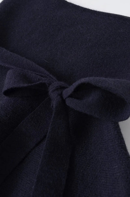 HH Women New Fashion Short Skirt Style Hem Knitted Bow Top Female Summer Sexy Sleeveless Backless Casual Solid Slim Tops Mujer