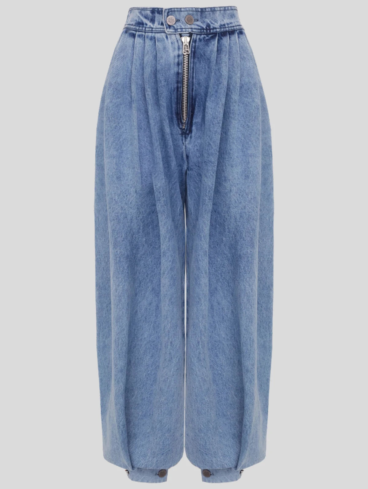 Women Cargo Jeans Casual High Rise Zipper Denim Bloomers Pants Loose Vintage Streetwear Ruched Basic Jeans Trousers 2025