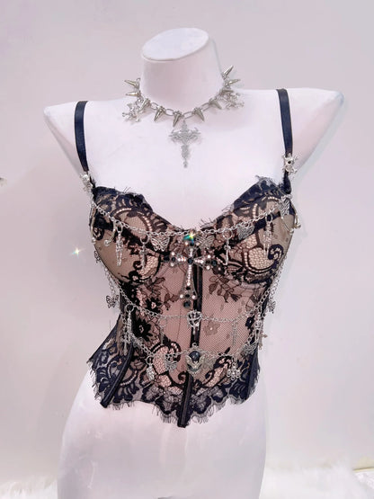 y2k Tops harajuku fashionPunk Tank Tops Cross Tank Tops y2k clothes y2k crop top gothic clothese girl clothes  Gothic Tank Tops