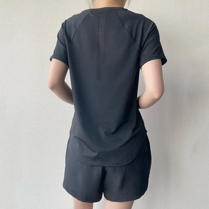 Sportswear Woman Gym 2026 Yoga Clothes Women T-Shirt Short Sleeve Quick Dry Fitness Top Breathable Running Shirt Yoga Wear