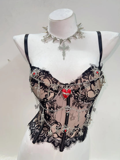 y2k Tops harajuku fashionPunk Tank Tops Cross Tank Tops y2k clothes y2k crop top gothic clothese girl clothes  Gothic Tank Tops