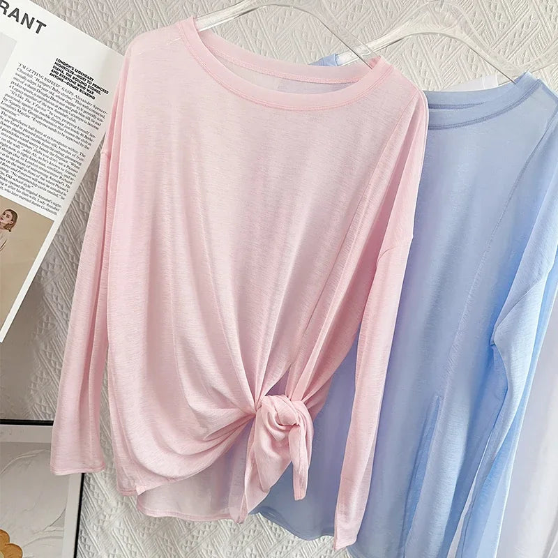 Women's Gym Clothing Summer Yoga Shirts & Blouses Fitness Sport Running T-shirt Female Short Sleeve Workout Tops Long Sleeve👚