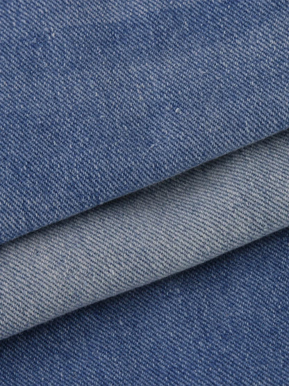 Women Men Denim Pants Casual Ripped Loose Straight Leg Jeans Trousers Trendy Bottoms for Streetwear