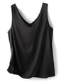 Tank Tops for Women Sleeveless V Neck Satin Silk Camisole 2025 Fashion Summer Solid Loose Vest Ladies Tops Streetwear