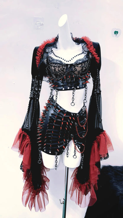 y2k fashion bustier topy2k crop tops gothic clothes Rivet Tank Tops Gothic Tank Tops Punk Tank Tops vintage tops y2k clothes