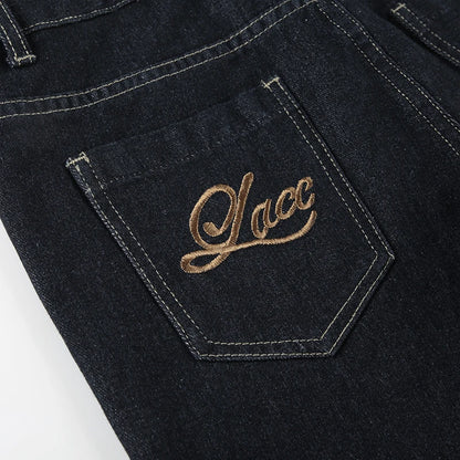 Women's Slim Fit Flared Jeans Y2K Vintage Low Rise Stretch Denim Pants with Embroidery Distressed Style for Everyday Outfits