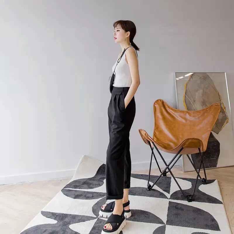 AOSSVIAO 2025 Summer Women Knitted Tank Tops Women Thin Tops Basic Casual Tank Tops V-neck Tees Sleeveless Tops For Women