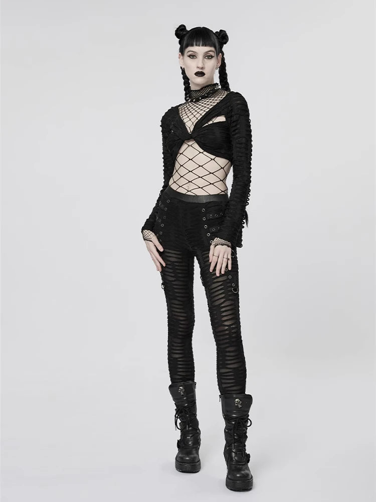 Crop Top Woman Crop Tops for Women Trashy Y2k 2000s Tops Fishnet Emo Aesthetic Women's Blouses 90s Clothes Vintage Sexys