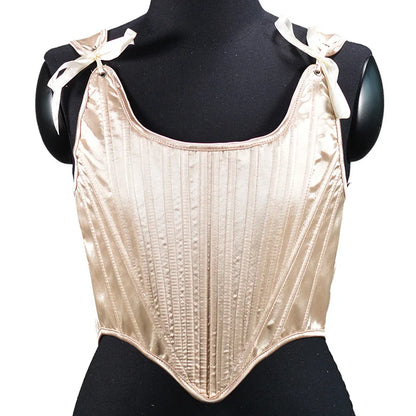 Corset Tops for Women Renaissance Boned Overbust Bustier Corset Top