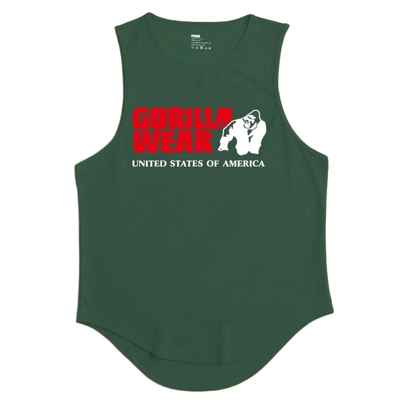 Gym Top Men Men's Clothing Fitness Clothes Shirt Bodybuilding Vests Man Vest Singlet Singlets Muscular Stringer T-shirts Tops