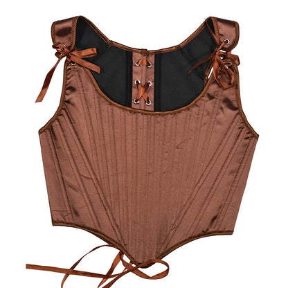 Corset Tops for Women Renaissance Boned Overbust Bustier Corset Top