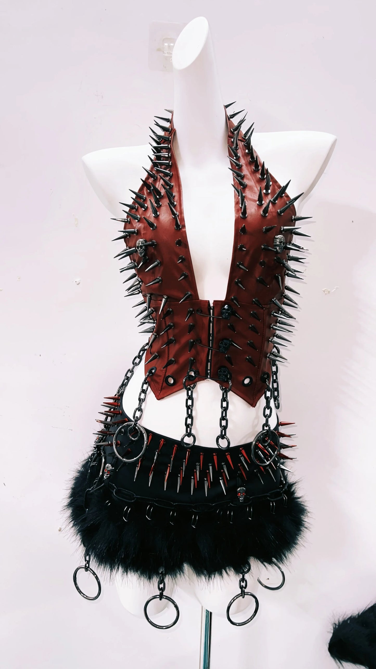 Gothic Tank Tops Punk Tank Tops halter topy2k clothes y2k crop top gothic clothes y2k top rivetTank Tops Skull top vintage tops