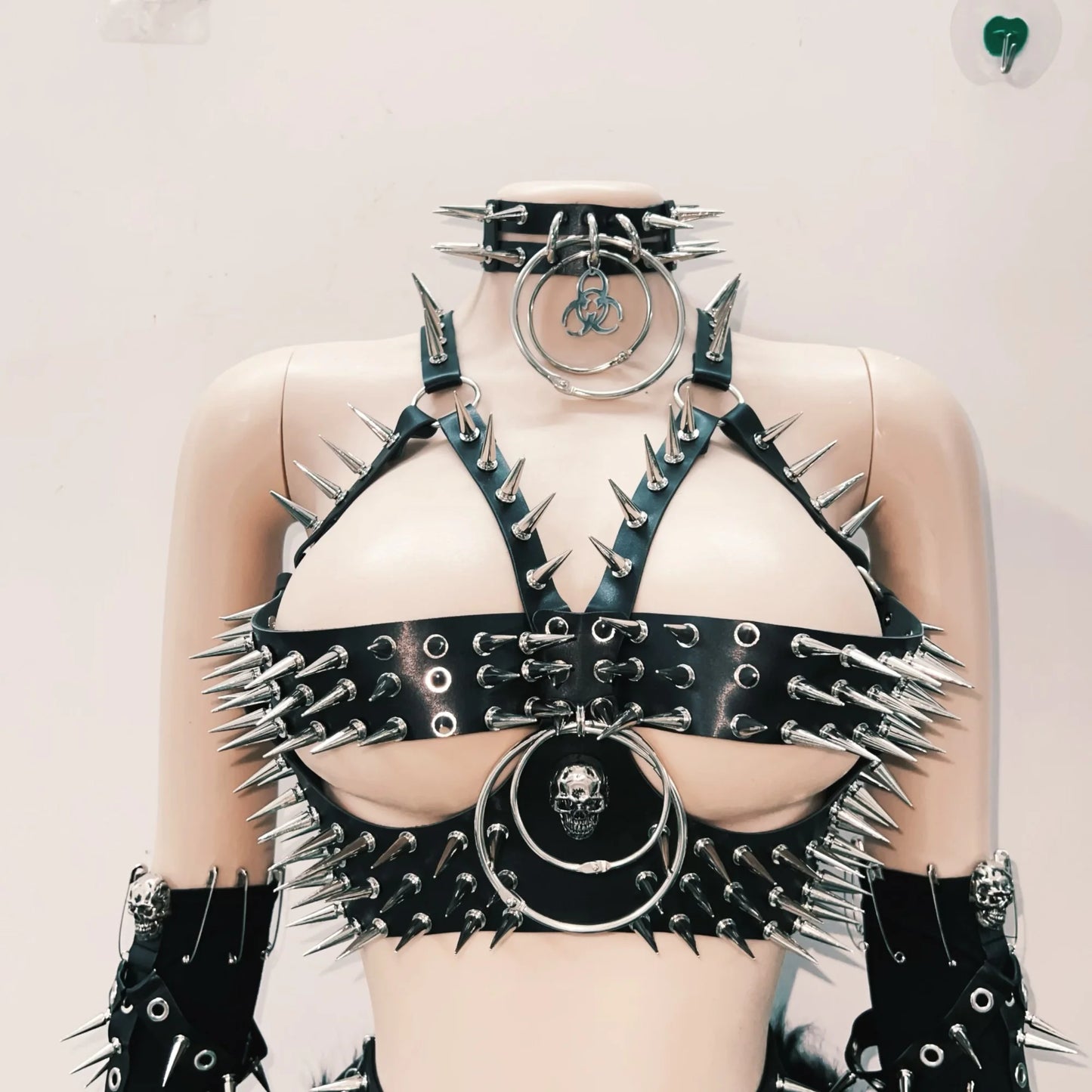 Skull top vintage tops Gothic Tank Tops Punk  Tops y2k clothes y2k crop top gothic clothes y2k top harajuku Tank Tops rivet Tops