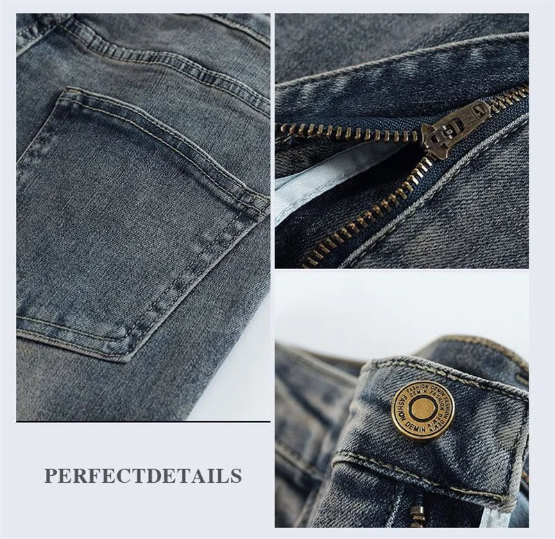 2025 Summer New Fashion Hollow Embroidered Jeans For Women Heavy Industry High Waist Slim Ankle-Length Pants Ladies Denim Pants