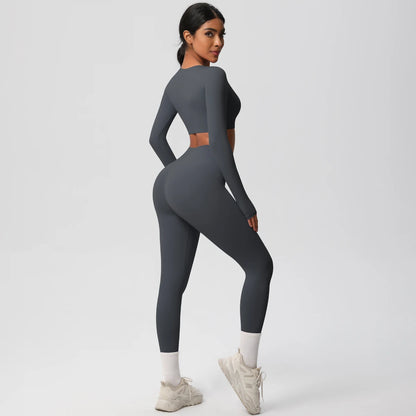 Yoga Suit Sports Set Gym Push Up Shockproof High Intensity Pilates Clothes Women Breathable Quick Drying Women's Yoga Pants