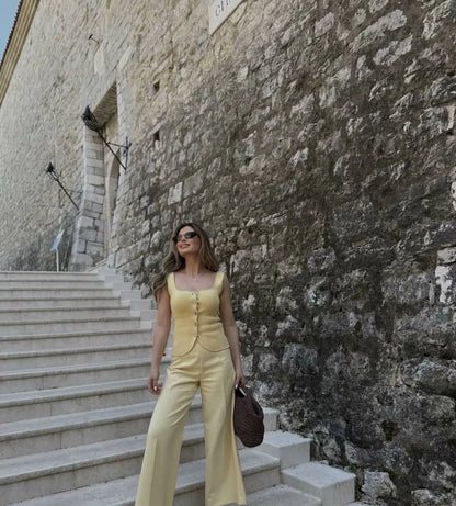 Tops Women's 2025 New Summer Knit Tops Fashion Elastic Slim Knit Elegant Holiday Young Women Tops Street Chic Student Camis Tops