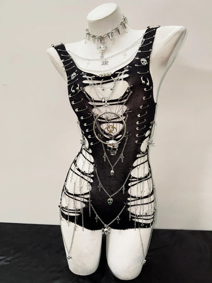 Gothic Tank Tops Punk Tops y2k fashion Cross Tops bustier top y2k crop tops gothic clothes Skull top fairy grunge y2k clothes