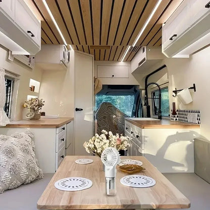 Xiaomi Summer Portable Handheld Misting Fan Operated USB Rechargeable Mini Face Steamer Fan for Sport Outdoor