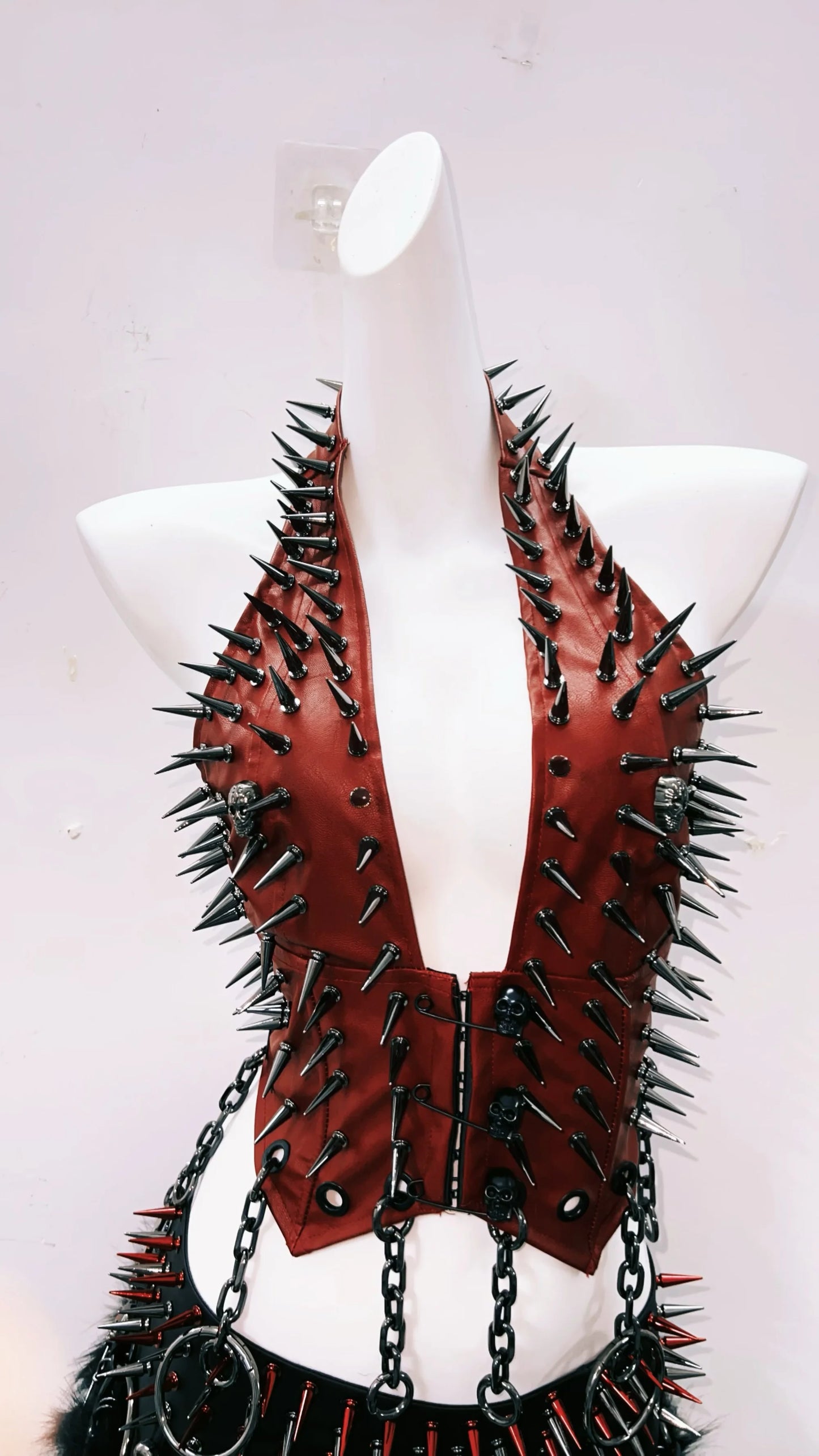 Gothic Tank Tops Punk Tank Tops halter topy2k clothes y2k crop top gothic clothes y2k top rivetTank Tops Skull top vintage tops